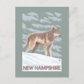 New Hampshire Wolf Scene Briefkaart (Voorkant)