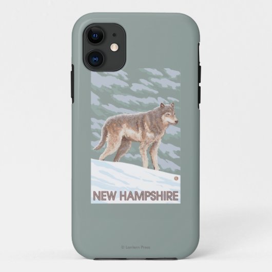New Hampshire Wolf Scene Case-Mate iPhone Case (Achterkant)