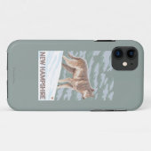 New Hampshire Wolf Scene Case-Mate iPhone Case (Achterkant (horizontaal))