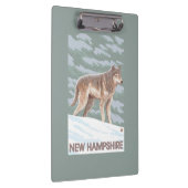 New Hampshire Wolf Scene Klembord (Rechts)
