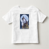 New HampshireHowling Wolf Kinder Shirts (Voorkant)