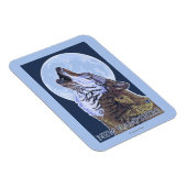 New HampshireHowling Wolf Magneet (Rechterzijde)