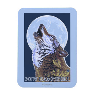 New HampshireHowling Wolf Magneet
