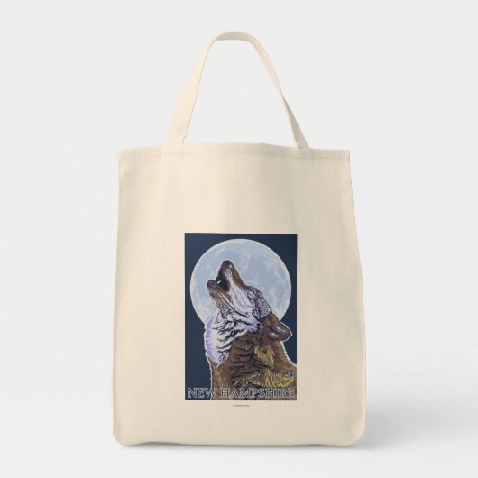 New HampshireHowling Wolf Tote Bag (Voorkant)