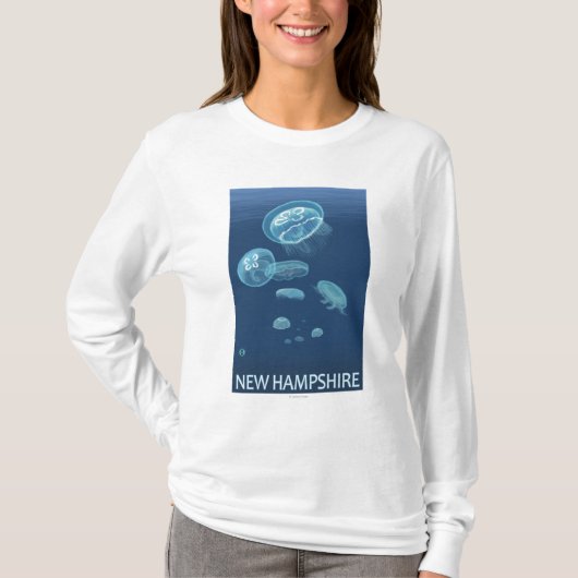 New HampshireJellyfish Scene T-shirt (Voorkant)