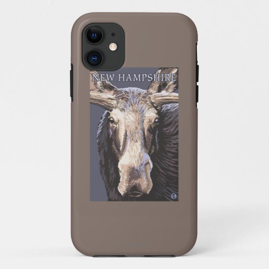 New HampshireMoose Up Close Case-Mate iPhone Case (Achterkant)