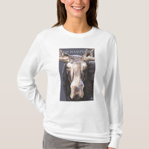 New HampshireMoose Up Close T-shirt