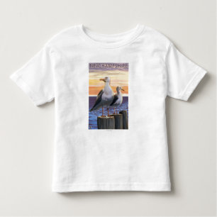 New HampshireSea Gulls Scene Kinder Shirts
