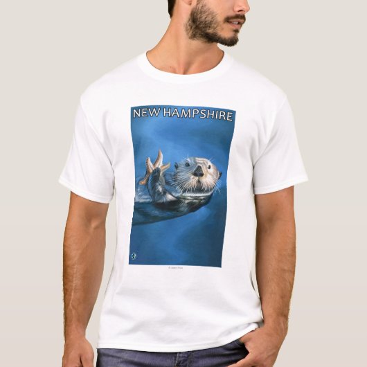 New HampshireSea Otter Scene T-shirt (Voorkant)