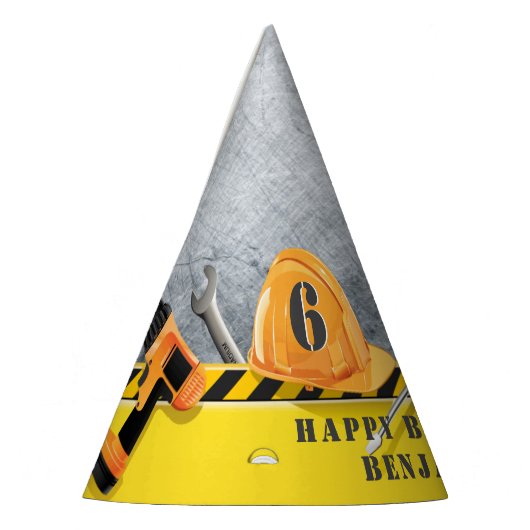 New Handyman Construction Birthday Feesthoedjes (Links)