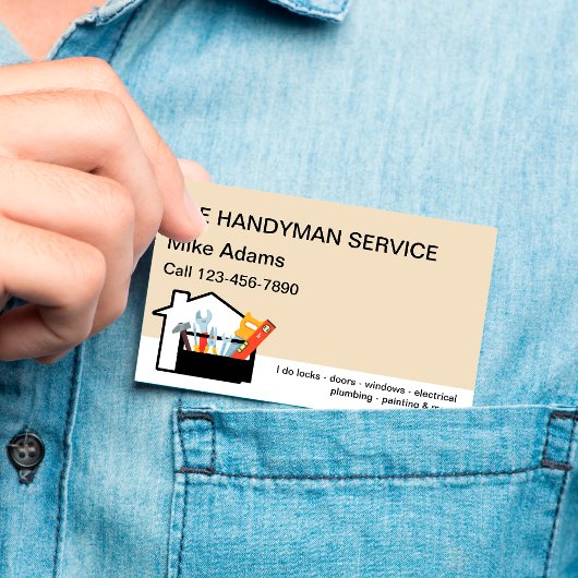 New Handyman Service Visitekaartje