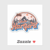 New Hartford, Connecticut Sticker (Vel)