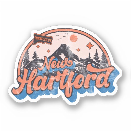 New Hartford, Connecticut Sticker (Voorkant)
