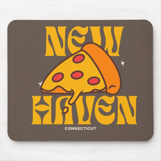 New Haven Apizza CT Connecticut Pizza Muismat (Voorkant)