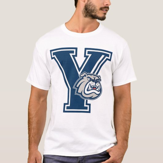 New Haven Bulldog Embleem – Classic College Style T-shirt (Voorkant)