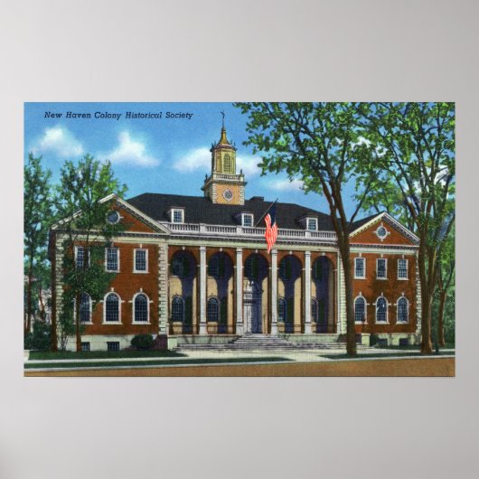 New Haven Colony Historische Society Poster (Voorkant)