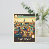 New Haven, Connecticut |  Briefkaart (Staand voorkant)
