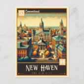 New Haven, Connecticut |  Briefkaart (Voorkant)