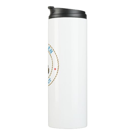 New Haven Connecticut Colonial Thermosbeker (Geroteerd rechts)