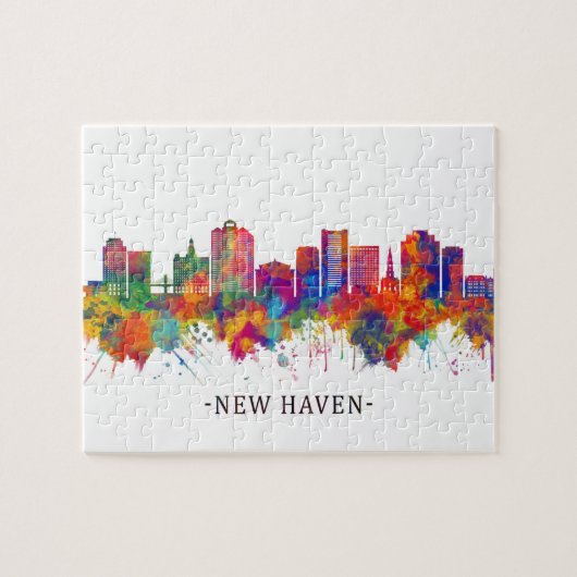 New Haven Connecticut Skyline Legpuzzel (Horizontaal)