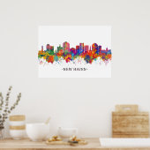 New Haven Connecticut Skyline Poster (Keuken)