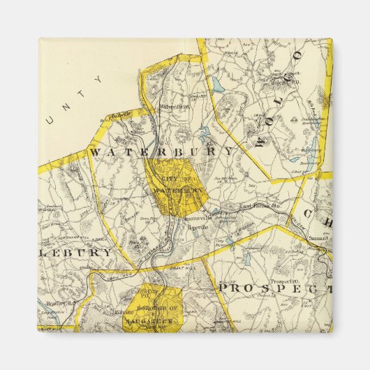 New Haven County Connecticut Magneet (Voorkant)