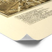 New Haven, CT Panoramic Map - 1879 Poster (Hoek)