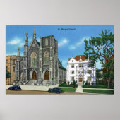 New Haven, CTExterior Uitzicht of St. Mary's Poster (Voorkant)