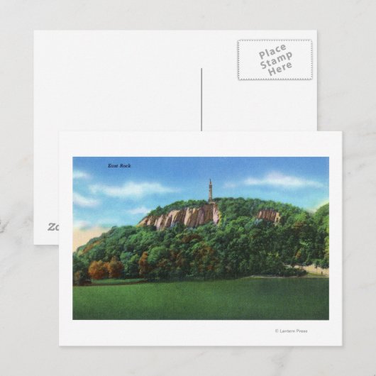 New Haven, CTView of East Rock Briefkaart (Voorkant / Achterkant)