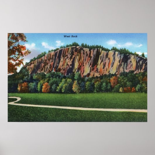 New Haven, CTView of West Rock Poster (Voorkant)