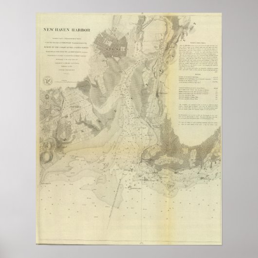 New Haven Harbour Poster (Voorkant)