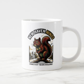 New Haven Minds Red Squirrel Black Excellence Art Grote Koffiekop