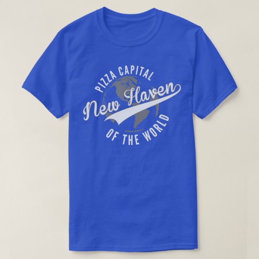 New Haven Pizza Capital van de Wereld Connecticut T-shirt (Design voorkant)