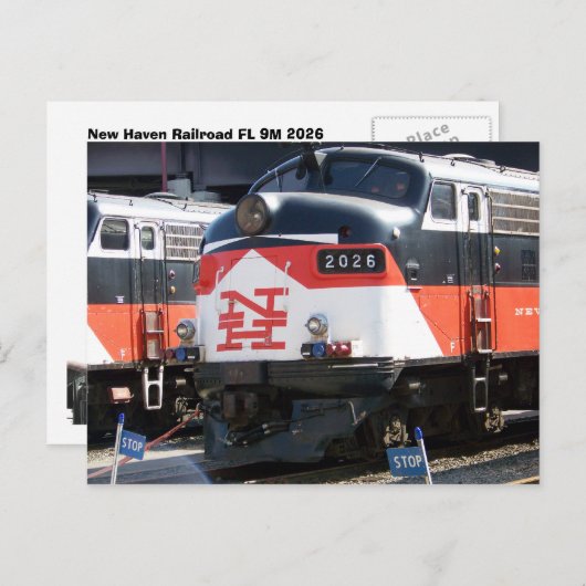 New Haven Railroad ( C- DOT ) FL 9M 2026 Briefkaart (Voorkant / Achterkant)