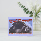 New Haven Railroad Groter Power 1938 Briefkaart (Staand voorkant)