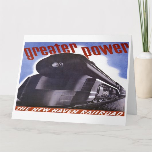 New Haven Railroad Grotere Power 1938 Kaart (Voorkant)