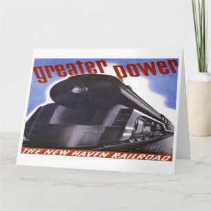 New Haven Railroad Grotere Power 1938 Kaart