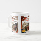 New Haven Railroad Kerstmis 1947 Koffiemok (Voorkant links)