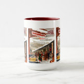 New Haven Railroad Kerstmis 1947 Mok (Midden)