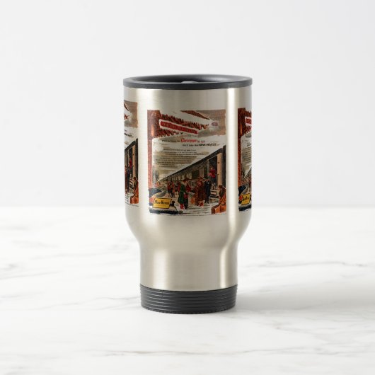 New Haven Railroad Kerstmis 1947 Reisbeker (Center)