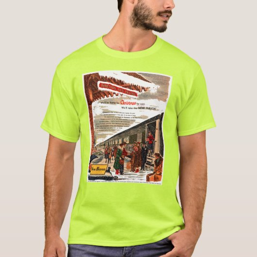 New Haven Railroad Kerstmis 1947 T-shirt (Voorkant)