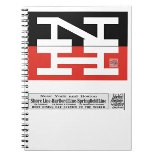 New Haven Railroad Logo Beverage Coaster Notitieboek