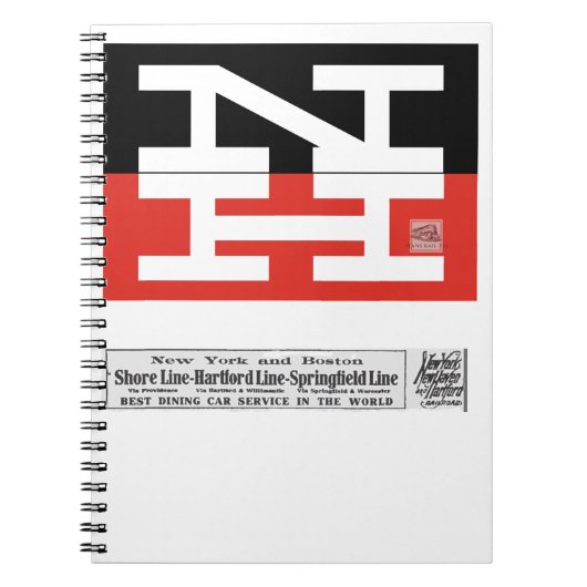 New Haven Railroad Logo Beverage Coaster Notitieboek (Voorkant)
