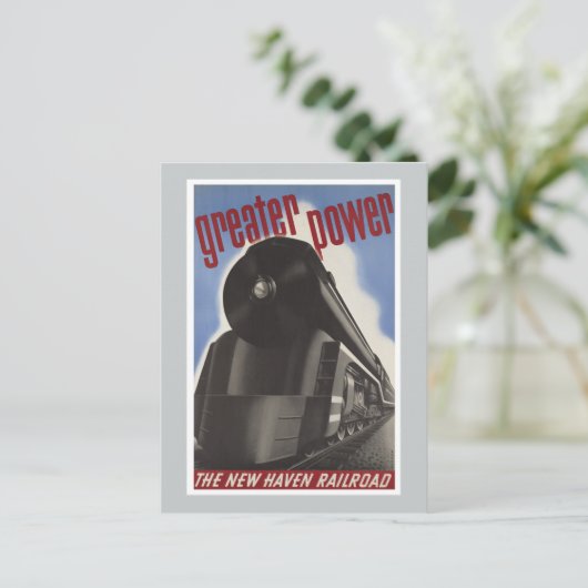New Haven Railroad Train  Briefkaart (Staand voorkant)