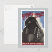 New Haven Railroad Train Briefkaart (Voorkant / Achterkant)