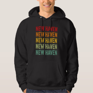 New Haven Regenboog Herhaling New Haven Stad Hoodie