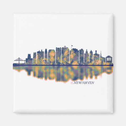 New Haven Skyline Magneet (Voorkant)