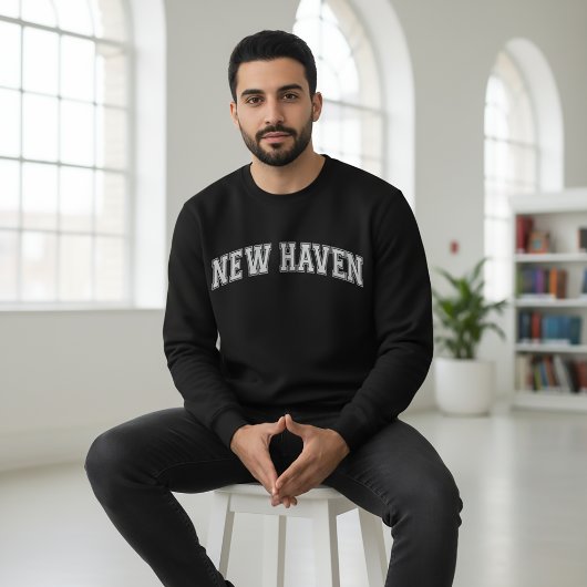NEW HAVEN Universiteitsstijl Sweater College