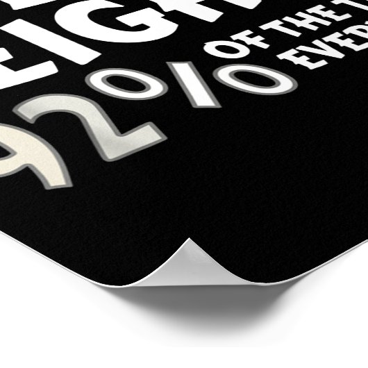 New Heights 92% Of The Time Every Time - Funny  Poster (Hoek)