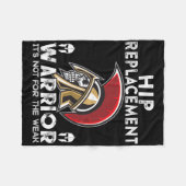 New Hip Replacement Men Women Warrior Awareness Gi Fleece Deken (Voorkant (Horizontaal))